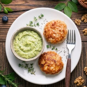 Hamburguesas de pavo con alioli de aguacate