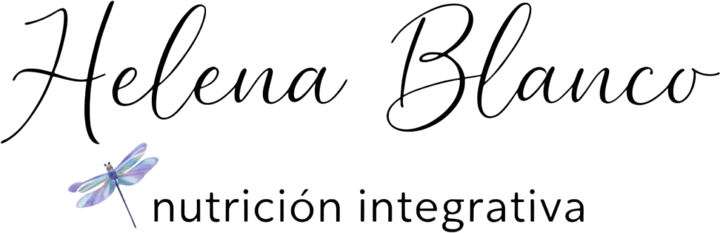 Logo de la imagen de marca de la página web, que dice Helena Blanco