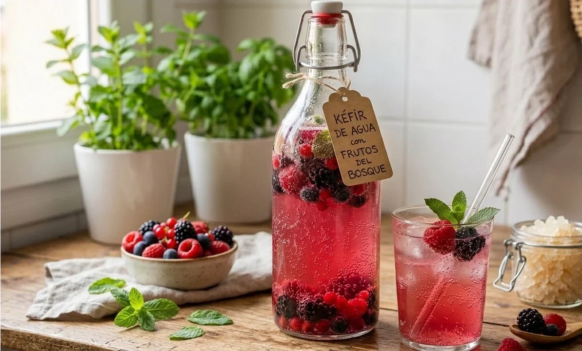 El kéfir de agua, un refresco muy saludable que cuida tu digestión