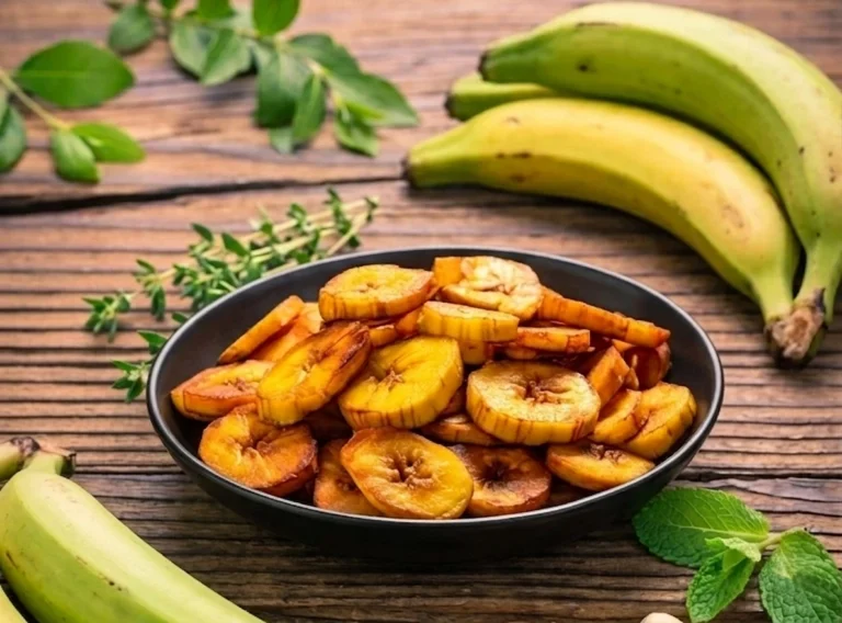 Patacones, plátano macho verde, mucho más que un aperitivo