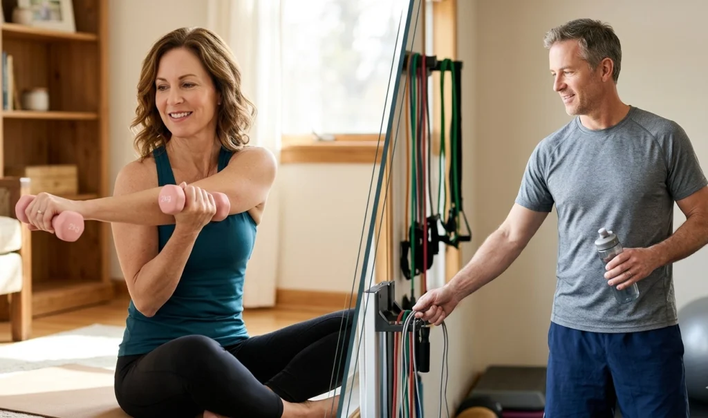 Hacer ejercicio de fuerza es un pilar básico para conseguir sustituir grasa por masa muscular