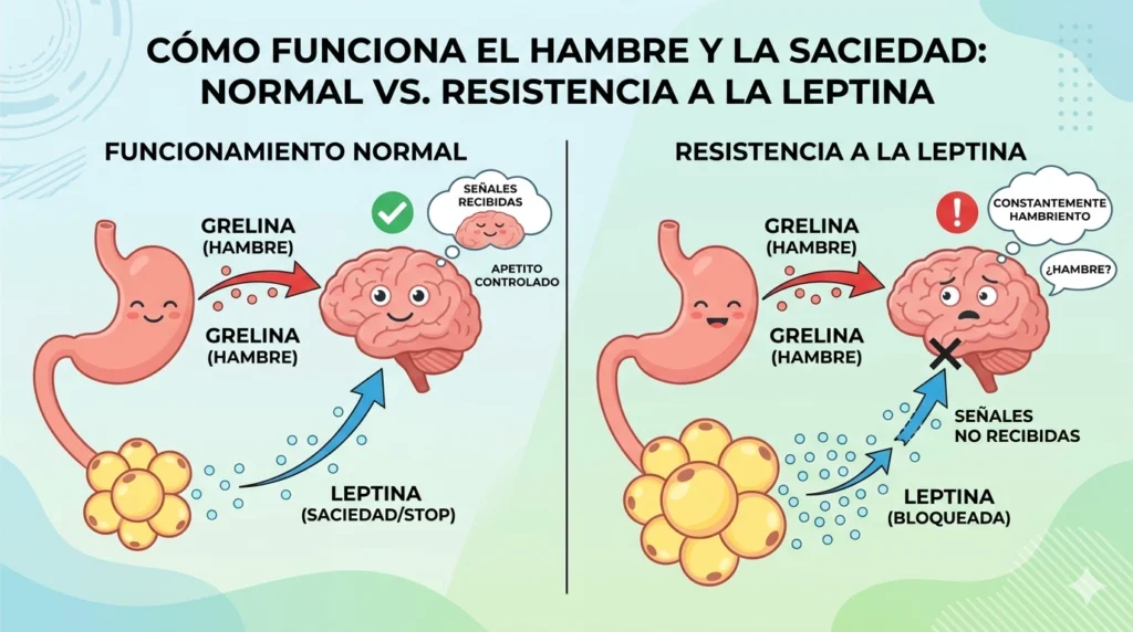 Cómo funciona el hambre y la saciedad